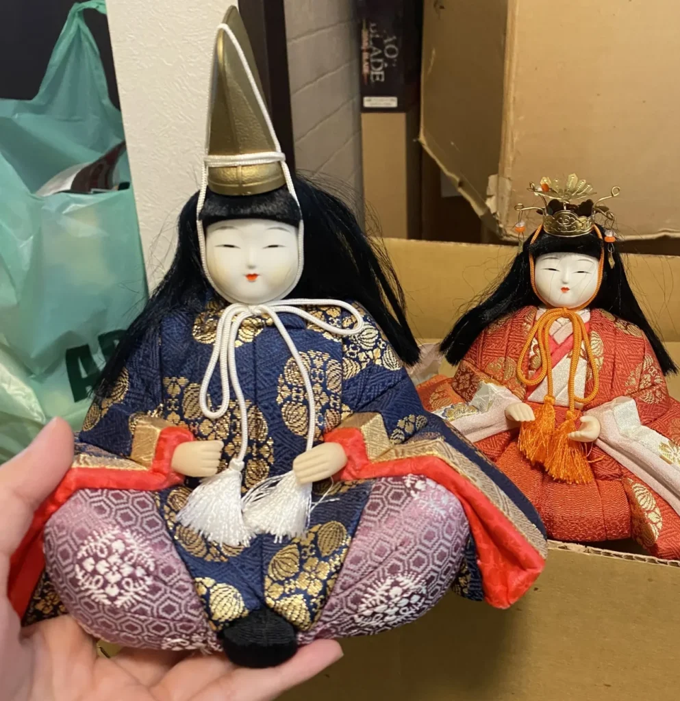 木目込みのお大理様とお雛様の写真
