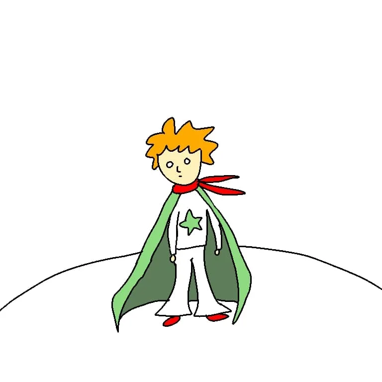 星の王子さま 手書きのイラスト